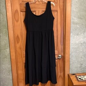 Women’s Tank Dress With Bra Top High Waist Black Size XL